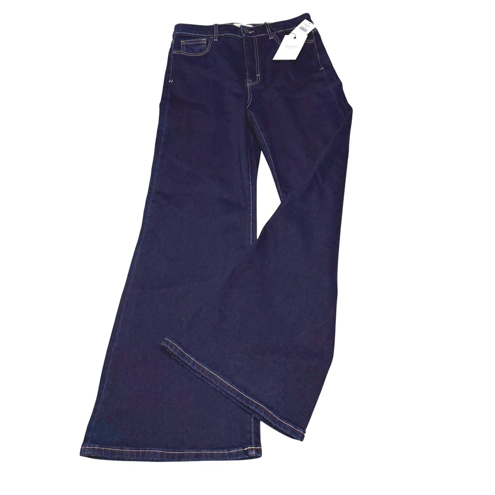 NWT Hidden Jeans Happi High Rise Comfort Flare Indigo Blue Denim Jeans 30